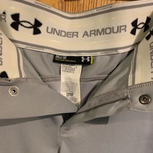 Under Armor Men’s baseball pants open hem w/green piping